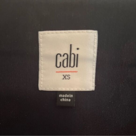 CAbi Black Flutter Sleeve Ruffled Blouse - Picture 2 of 7